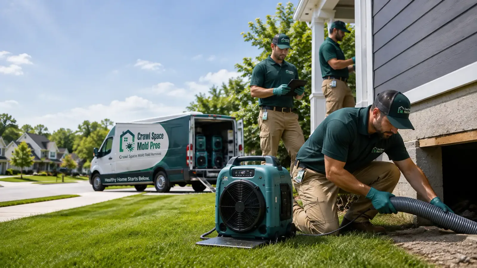 Crawl Space Mold Removal in Byron, WY